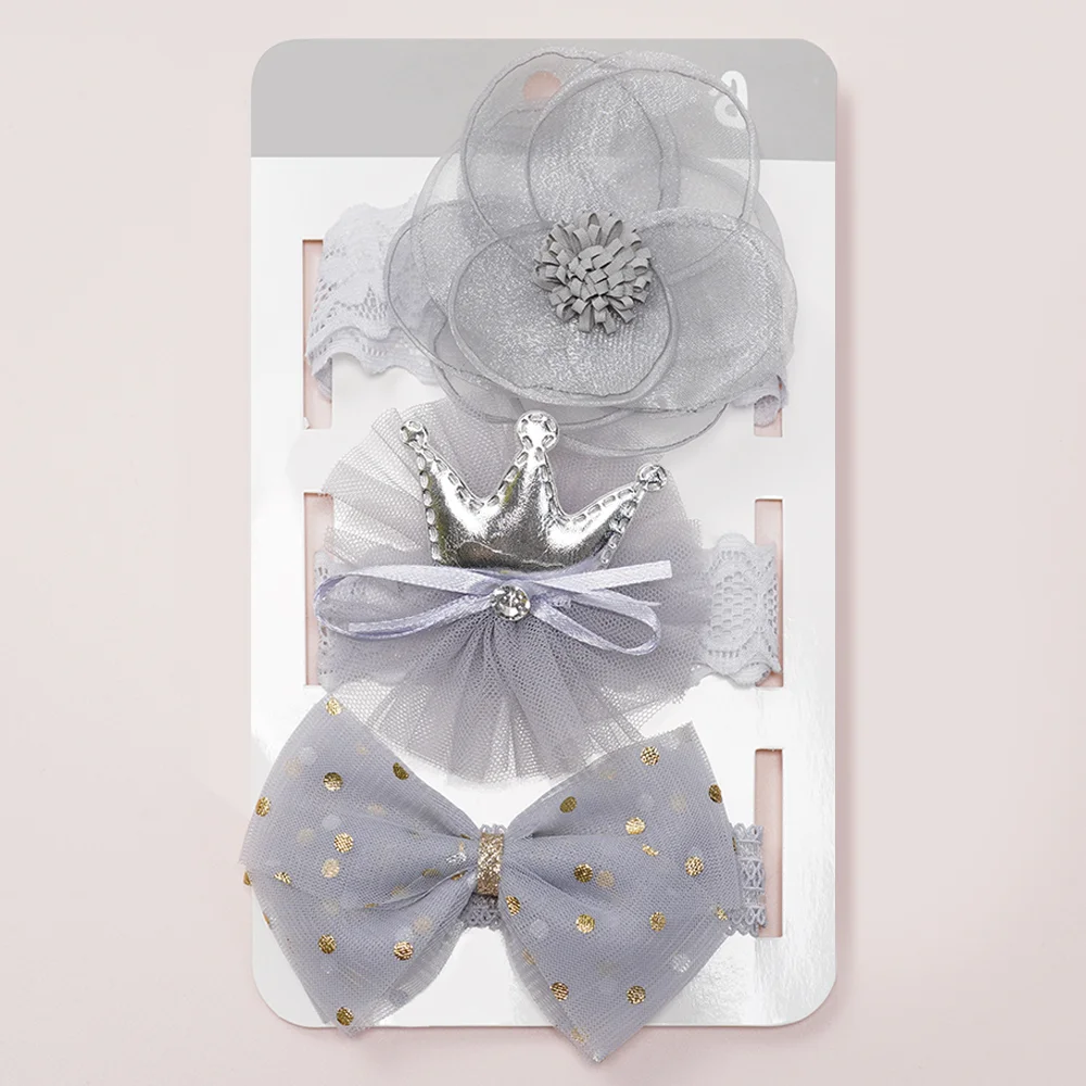 Set băng đô cho bé 3 món Animo A2110_JK023 (Xám)