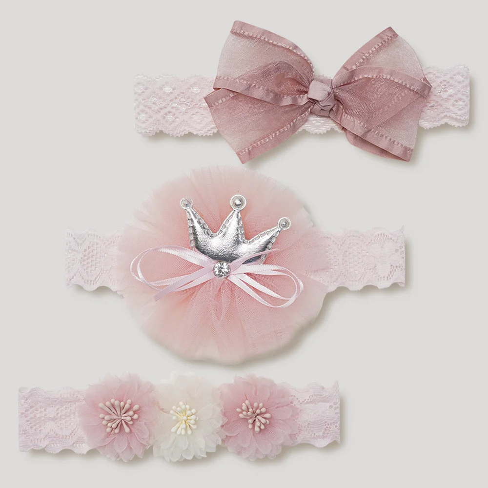 Set băng đô cho bé 3 món Animo A2110_JK022 (Hồng)