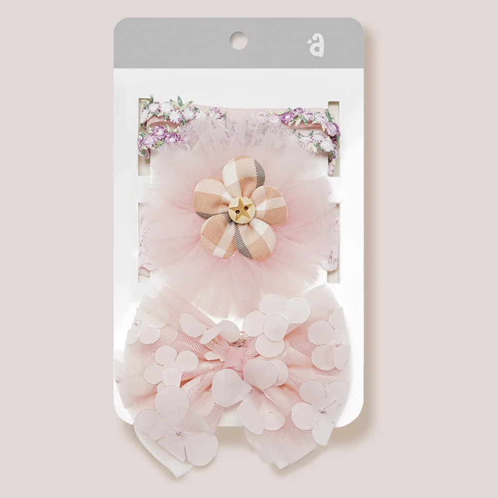 Set băng đô cho bé 3 món Animo A2110_JK021 (Hồng)