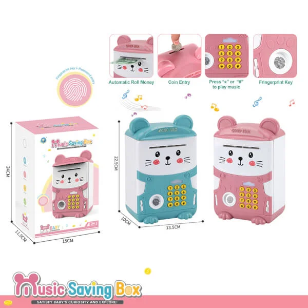 Đồ chơi két sắt đựng tiền thông minh cho bé RFD395547 (giao màu ngẫu nhiên)