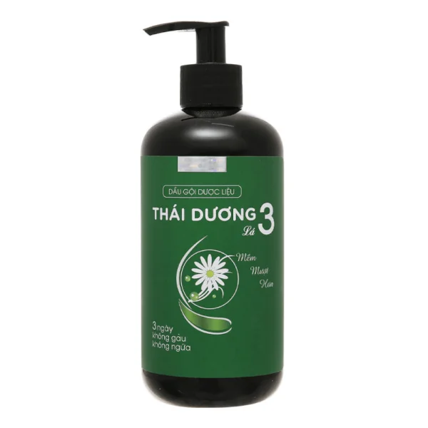 Dầu gội dược liệu Thái Dương 3 hương lá 480ml