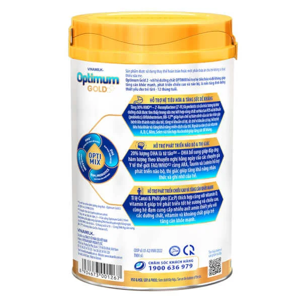 Vinamilk Optimum Gold 2, 800g (6 - 12 tháng)
