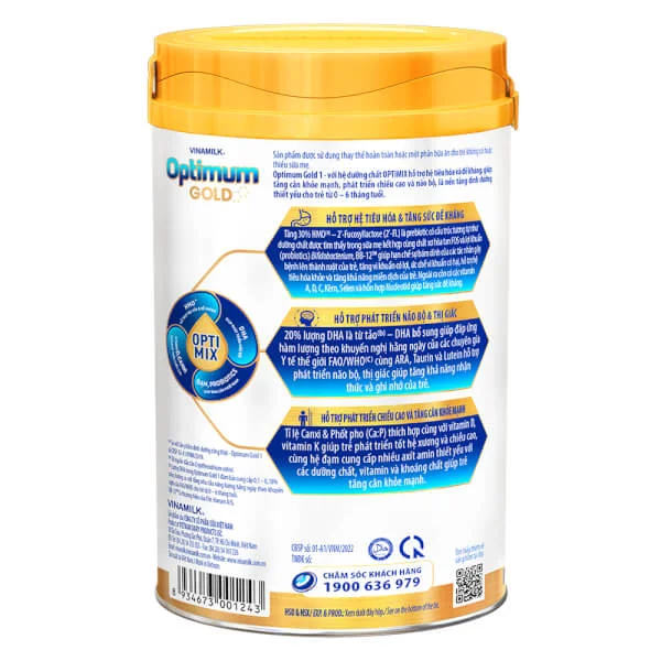 Vinamilk Optimum Gold 1, 800g (0 - 6 tháng)