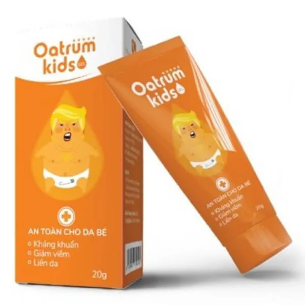 Gel Kem bôi da kháng khuẩn, giảm viêm, liền da cho bé Oatrum Kids (20g)