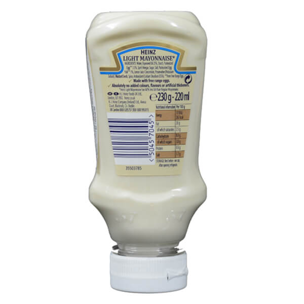 Xốt Mayonnaise Heinz Ít Béo 220ml