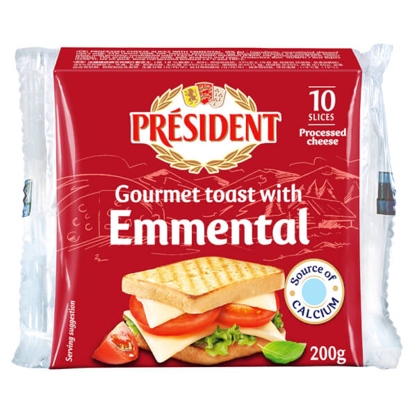 Phô mai lát Toast with Emmental hiệu President