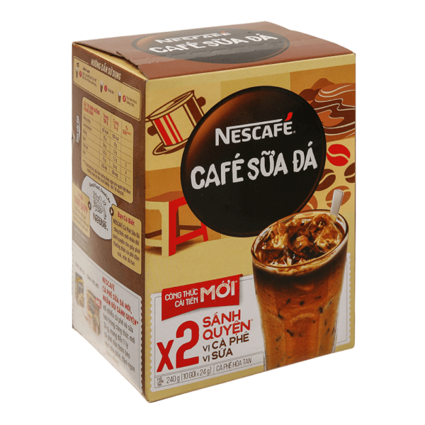 NESCAFE Cà Phê Sữa Đá Hộp 10x24g