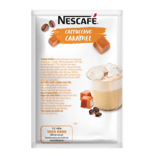 NESCAFE Cappuccino vị Caramel hộp 10x20g