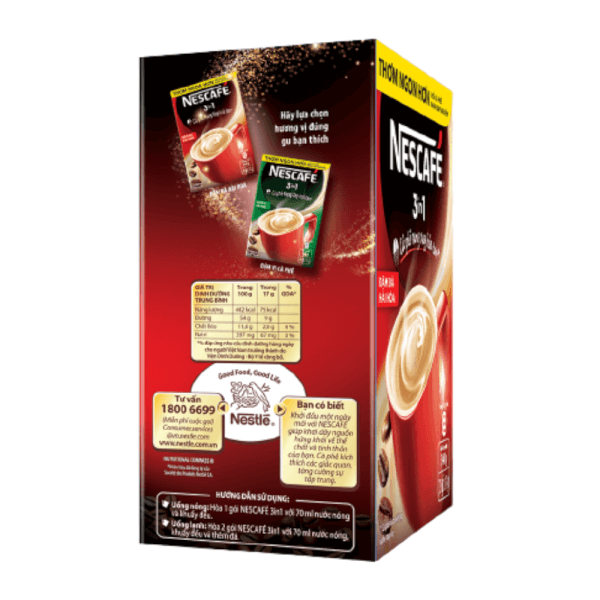 NESCAFE 3in1 Đậm đà Hài hòa hộp 20x17g