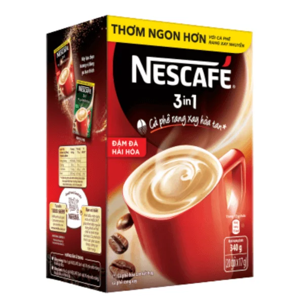 NESCAFE 3in1 Đậm đà Hài hòa hộp 20x17g