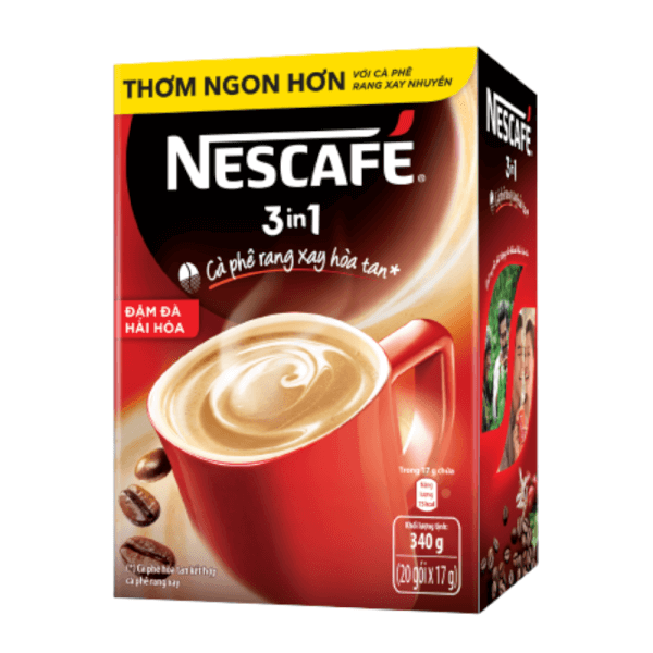 NESCAFE 3in1 Đậm đà Hài hòa hộp 20x17g