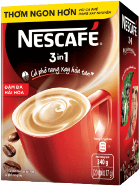NESCAFE 3in1 Đậm đà Hài hòa hộp 20x17g