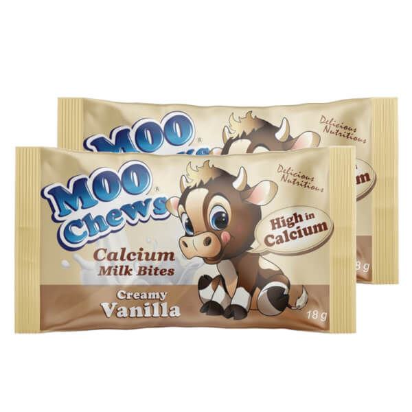 Combo 2 Viên Sữa Moo Chews Chocolate 15 viên/gói