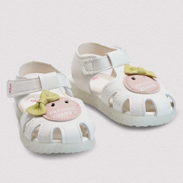 Sandal bé gái phát sáng Animo A2109_MN020 (19-21-23-25,Trắng)