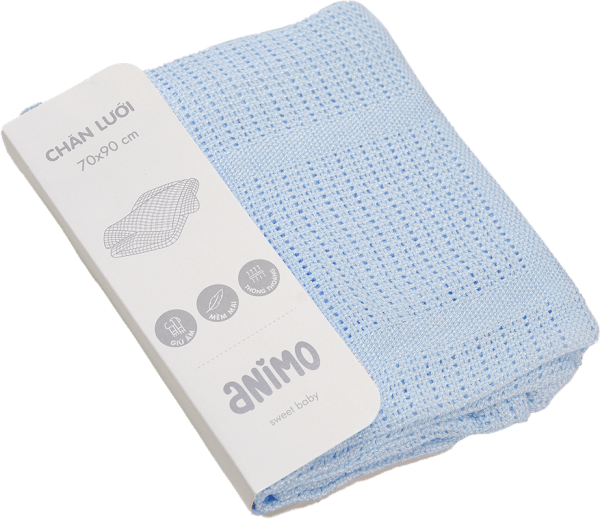 Chăn lưới sợi tre Animo B2203_BR001 (70x90cm,Xanh)