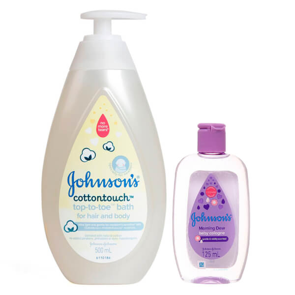 Combo 1 Tắm gội dịu nhẹ như bông Johnson's baby cotton touch 500ml và 1 Nước hoa hương ban mai Johnson Baby (125ml)