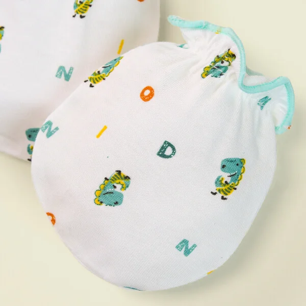 Bao tay sơ sinh thun 2 đôi Animo I0122022 (NB,Xanh ngọc)