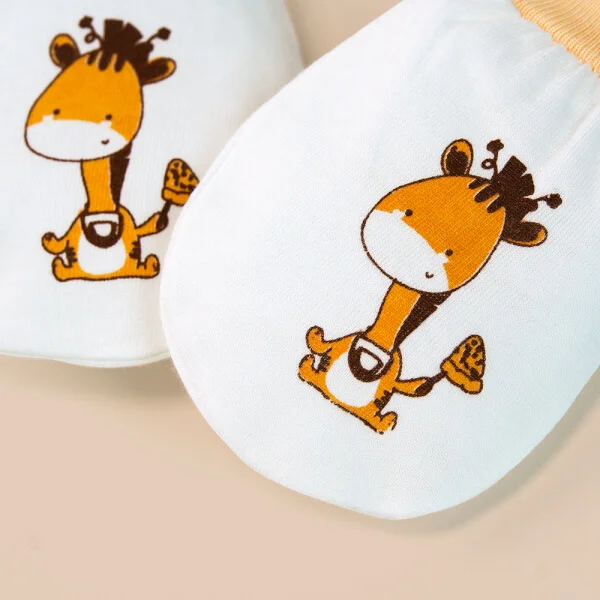 Bao tay sơ sinh bo 2 đôi Animo I0122023 (NB,Cam)