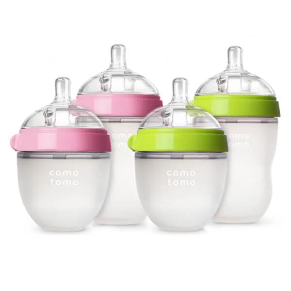 Bình sữa silicone Comotomo 150ml - Hồng