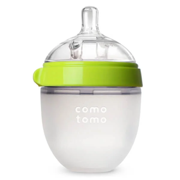 Bình sữa silicone Comotomo 150ml - Xanh