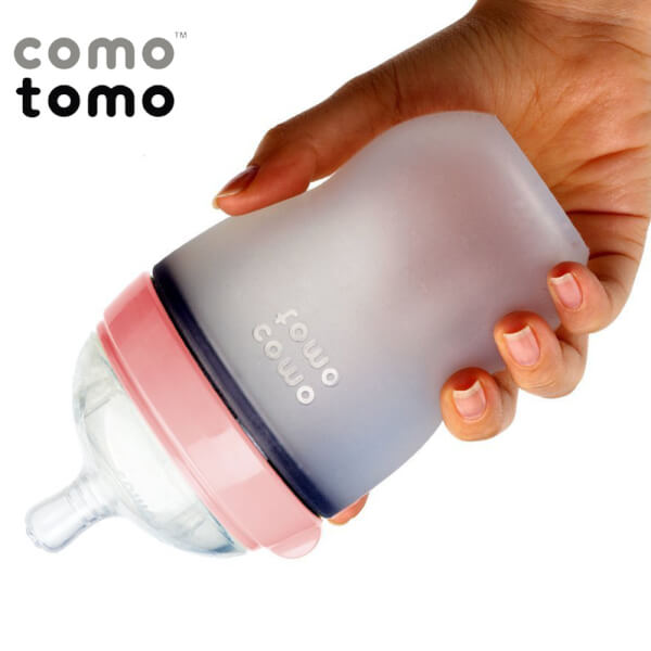 Bình sữa silicone Comotomo 250ml  - Hồng