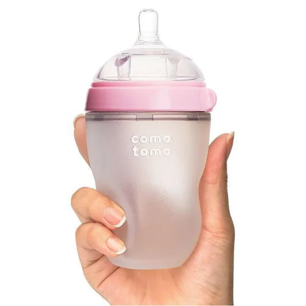 Bình sữa silicone Comotomo 250ml  - Hồng