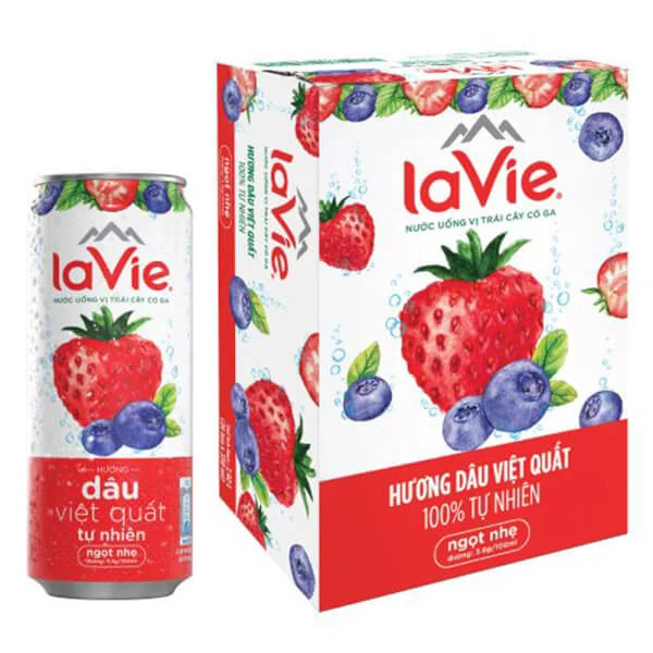 La Vie Sparkling-Dâu Việt Quất 0.33L
