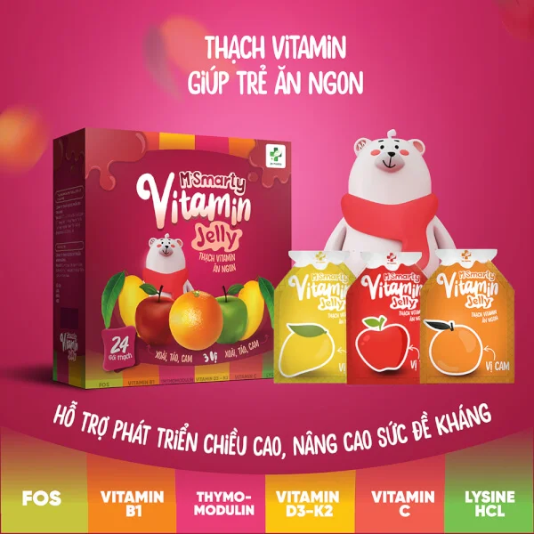 Thạch Jelly bổ sung Vitamin cho bé M