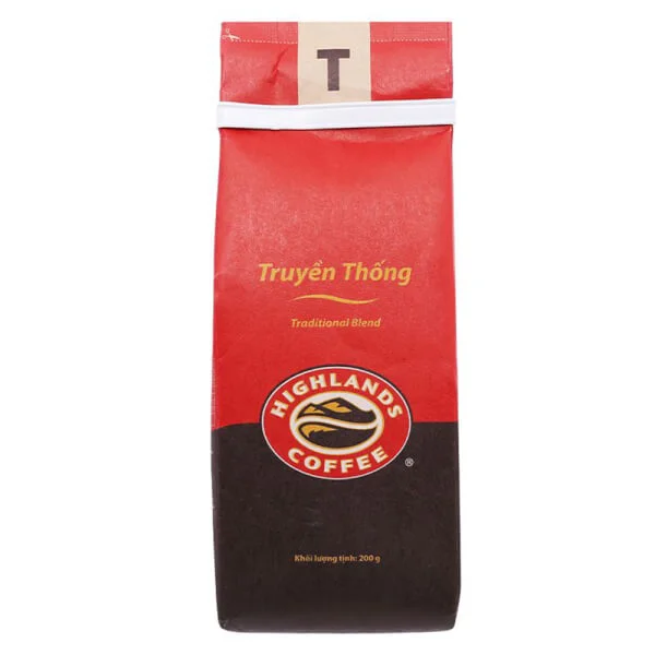 Cà phê rang xay Highlands Coffee truyền thống 200g
