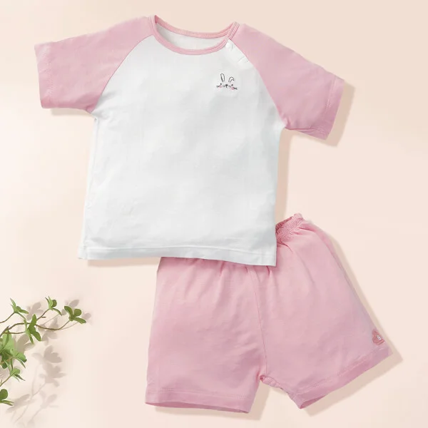 Bộ sơ sinh ngắn vải modal Animo I0122033 (0-24M,Hồng)