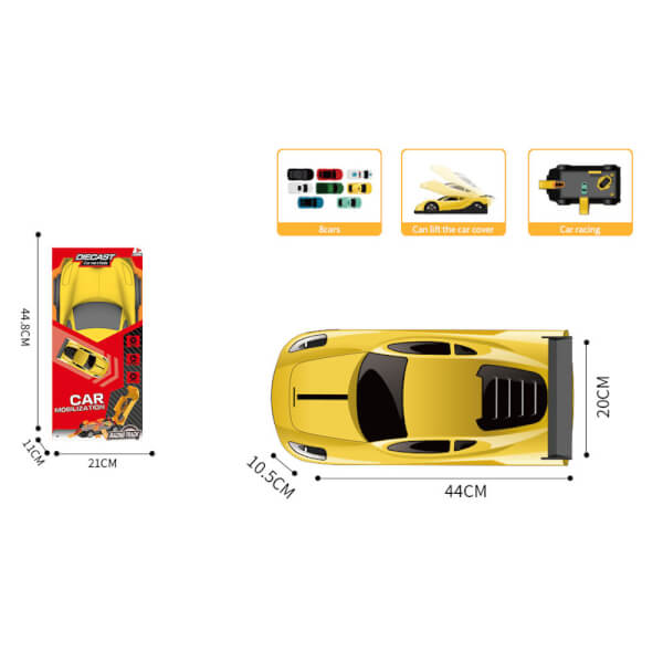 Bộ xe đua gồm 8 xe Diecast CY307777