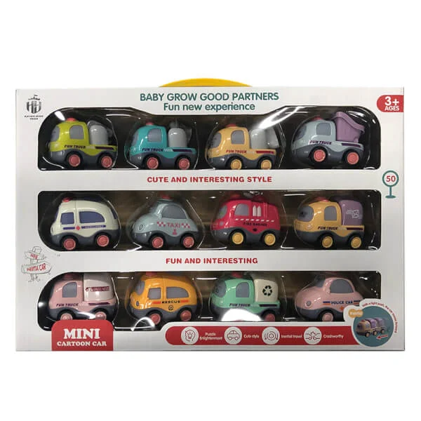 Bộ 12 xe phương tiện giao thông mini CY367692