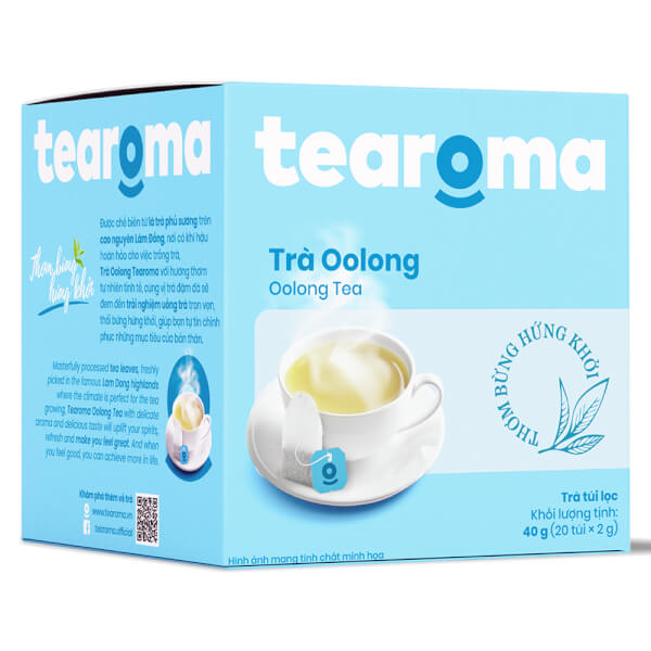 TRÀ TÚI LỌC Ô LONG TEAROMA HỘP 40G