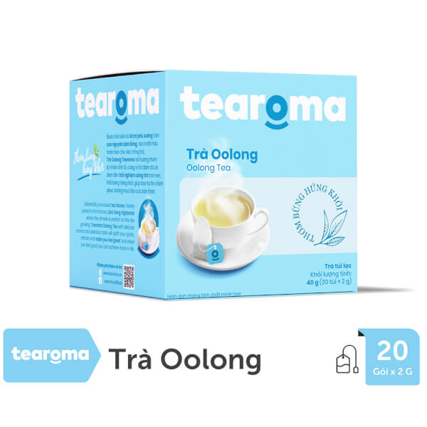 TRÀ TÚI LỌC Ô LONG TEAROMA HỘP 40G