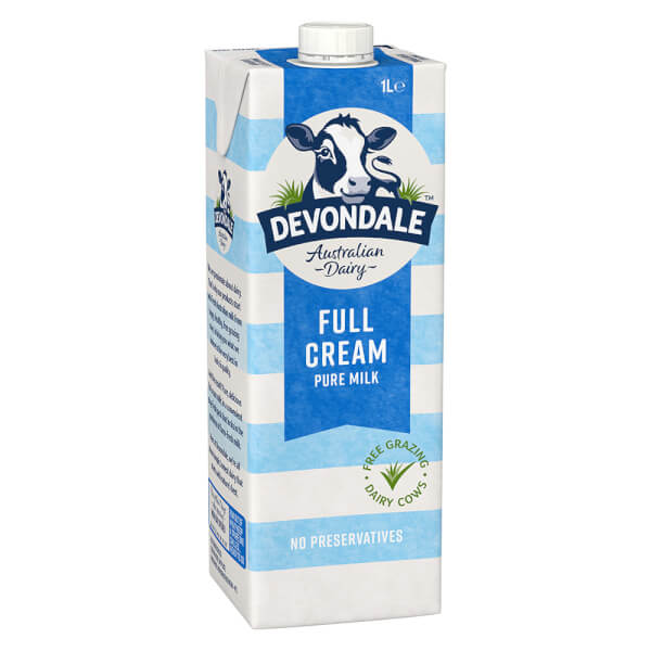 Combo 2 Sữa tươi nguyên chất tiệt trùng DEVONDALE MILK 1L
