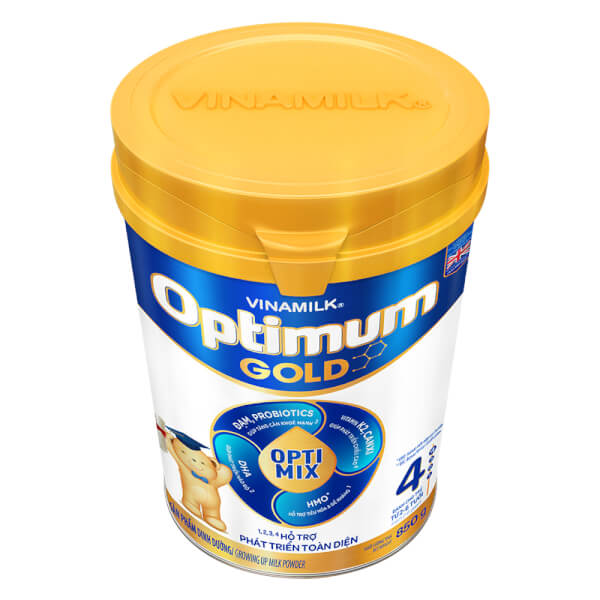 Combo 4 Vinamilk Optimum Gold 4, 850g, 2-6 tuổi