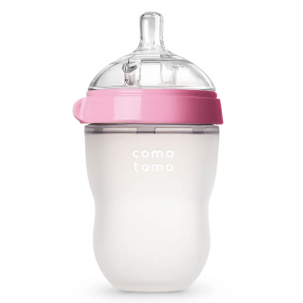 Combo 2 Bình sữa silicone Comotomo 250ml  - Hồng