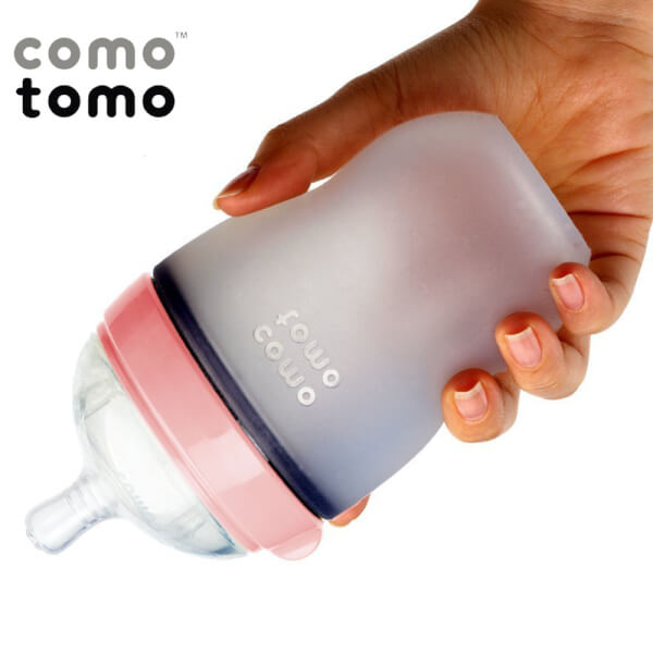 Combo 2 Bình sữa silicone Comotomo 250ml  - Hồng