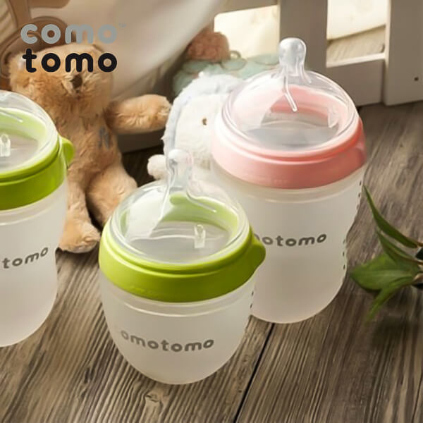 Combo 2 Bình sữa silicone Comotomo 250ml  - Hồng