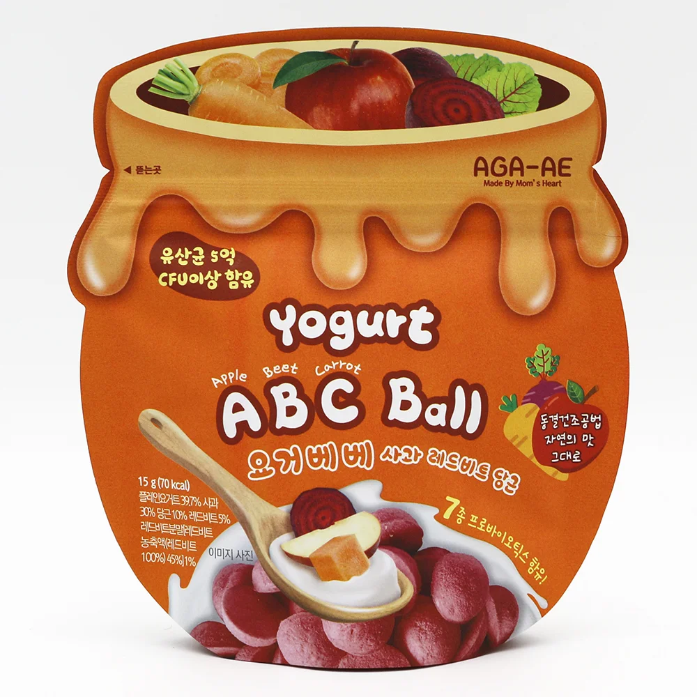 Combo 2 Snack sữa chua sấy khô AGA-AE vị táo, củ dền, cà rốt (20g)