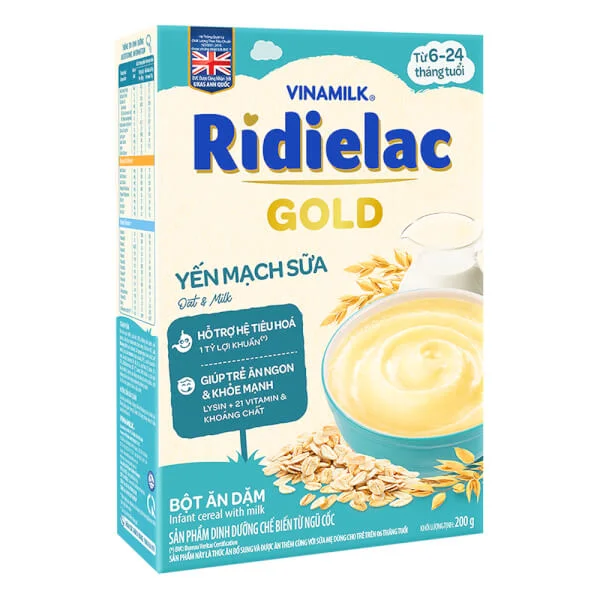 RIDIELAC GOLD Yến mạch sữa HG 200g