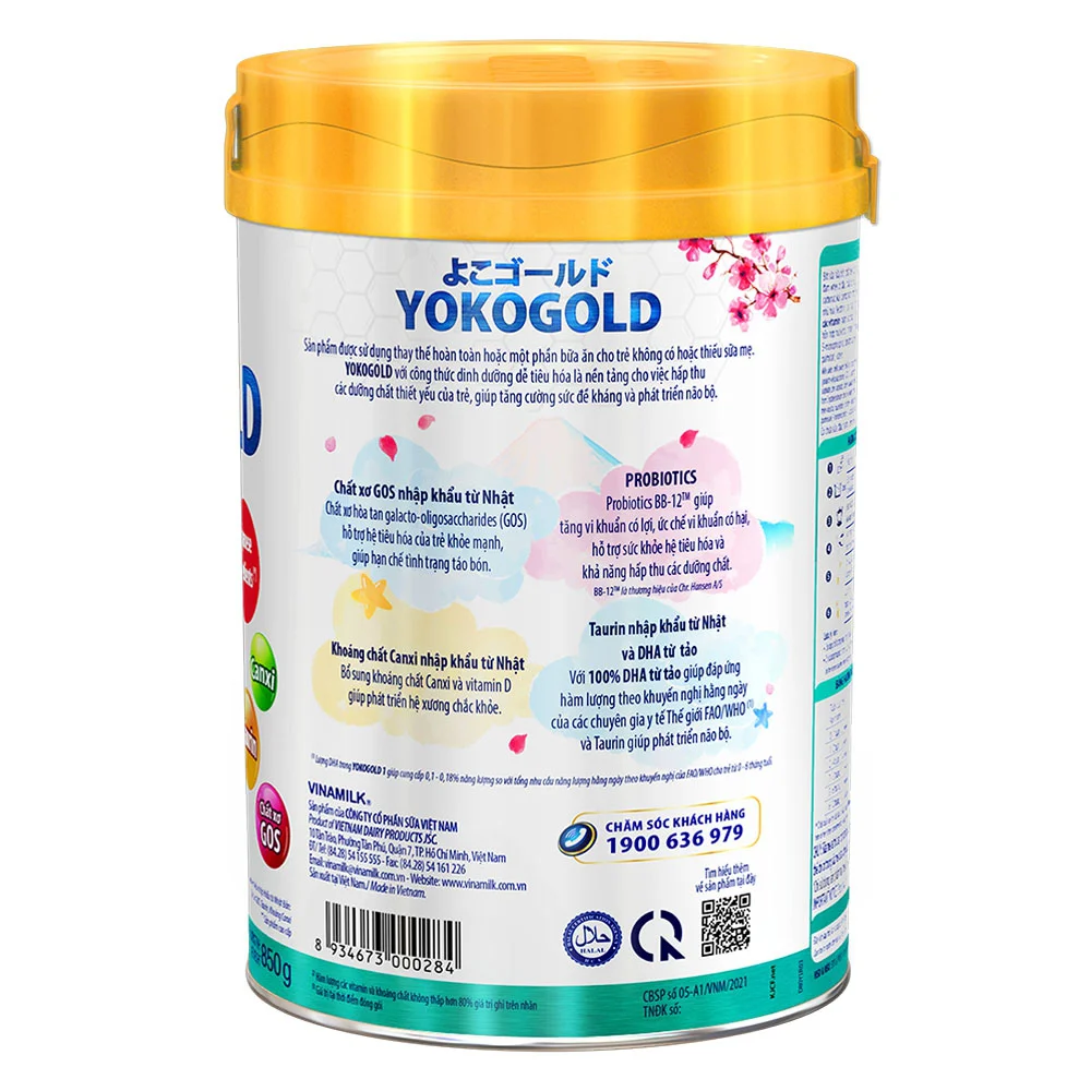 Sữa Vinamilk Yoko Gold 1 850g (0-1 tuổi)