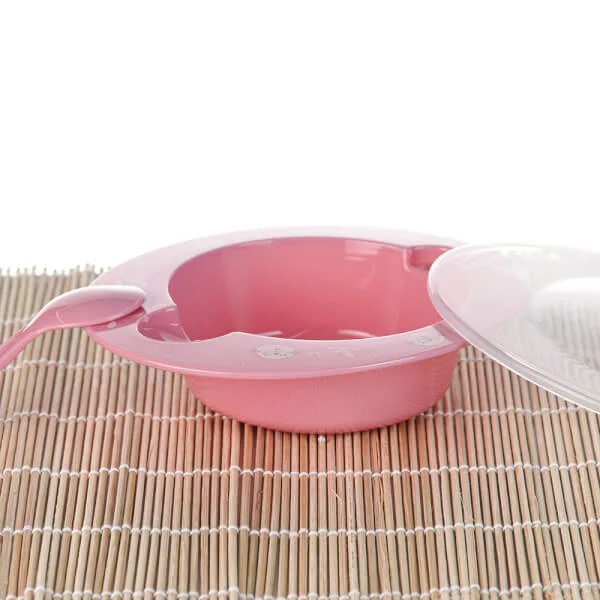 Chén ăn kèm muỗng ConCung Good (hồng)