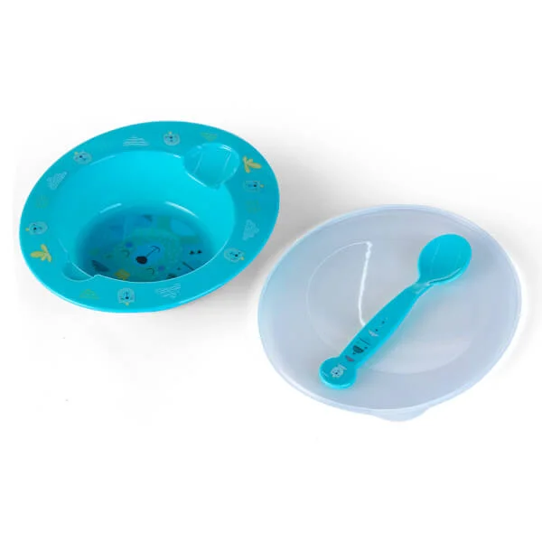 Chén ăn kèm muỗng ConCung Good (xanh dương)