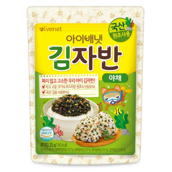 Rong biển rắc Ivenet vị rau củ 25g