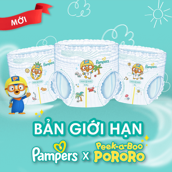 Combo 2 gói Bỉm tã quần Pampers giữ dáng size L 54 miếng (9-14kg) (giao ngẫu nhiên)