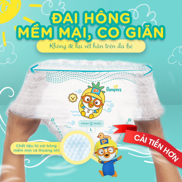 Combo 2 gói Bỉm tã quần Pampers giữ dáng size L 54 miếng (9-14kg) (giao ngẫu nhiên)