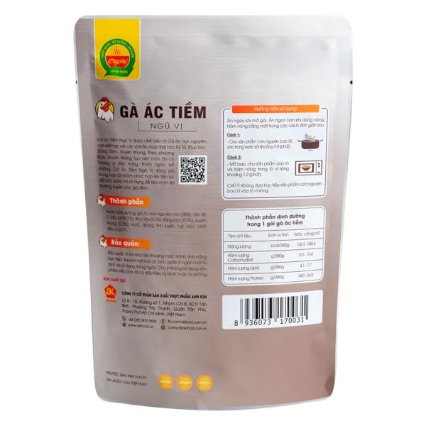 Gà ác tiềm ngũ vị Cây Thị 380gr