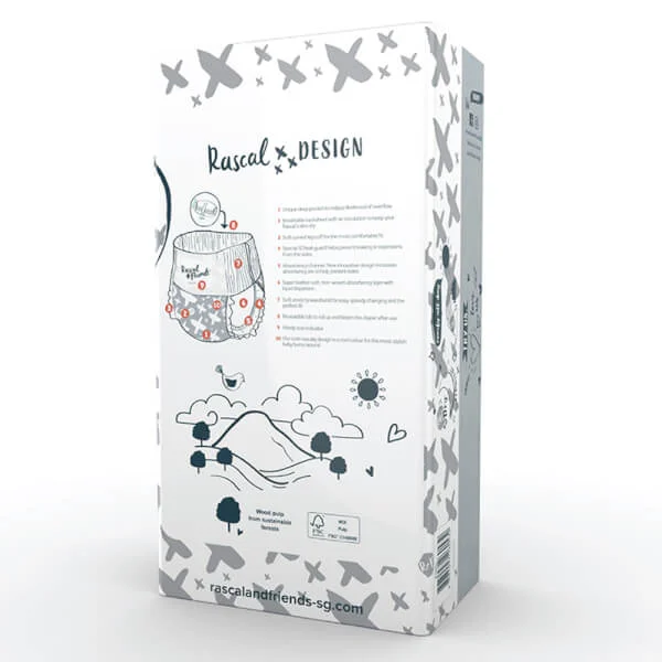 Combo 2 tã quần Rascal + Friends (XXL, 16kg,  40 miếng)