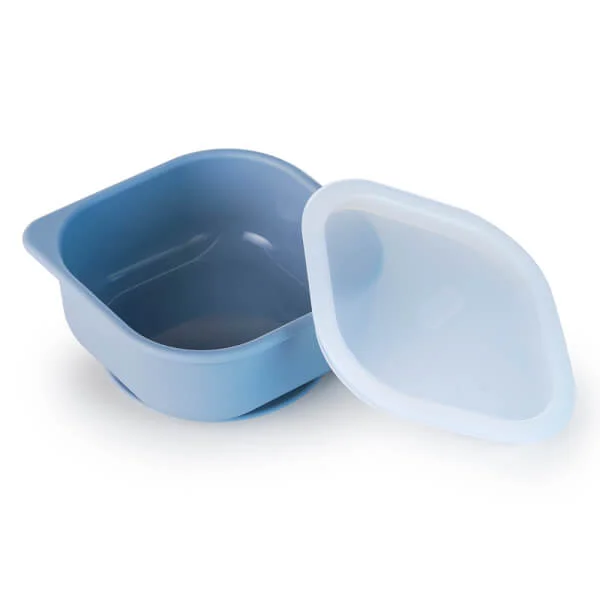 Chén ăn dặm silicone chống trượt Edison (Xanh)